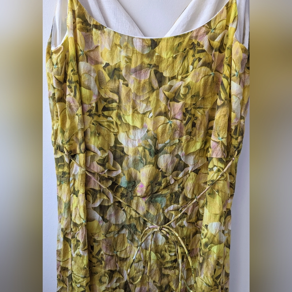 Baum Und Pferdgarten Midi Slip Dress Yellow Floral - Picture 9 of 17